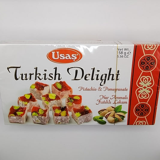 Turkish delight med pistacie & granatæble